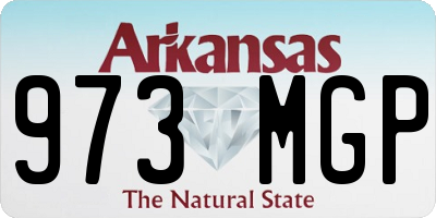 AR license plate 973MGP