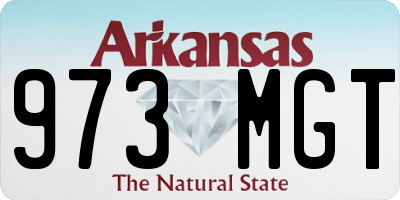 AR license plate 973MGT
