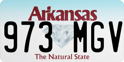 AR license plate 973MGV