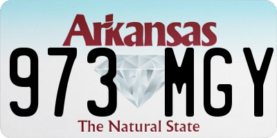 AR license plate 973MGY