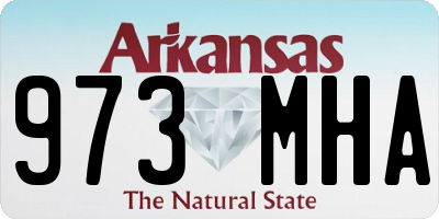 AR license plate 973MHA
