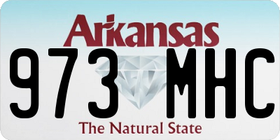 AR license plate 973MHC