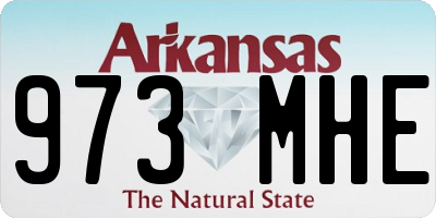 AR license plate 973MHE