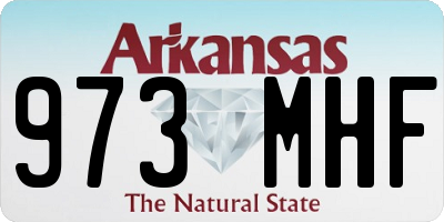 AR license plate 973MHF