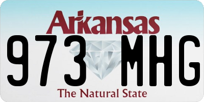 AR license plate 973MHG