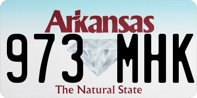 AR license plate 973MHK