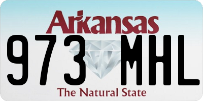 AR license plate 973MHL