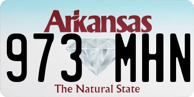 AR license plate 973MHN