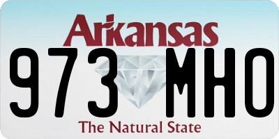 AR license plate 973MHO