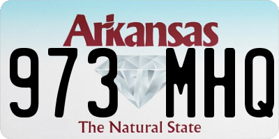 AR license plate 973MHQ