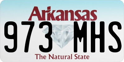 AR license plate 973MHS