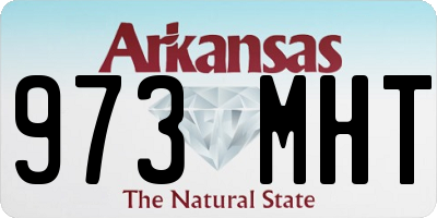 AR license plate 973MHT