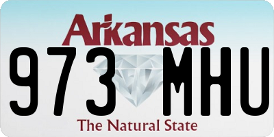AR license plate 973MHU