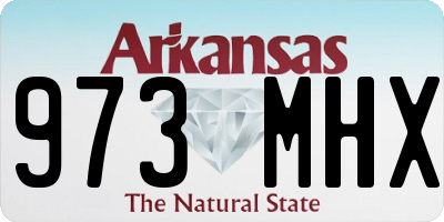 AR license plate 973MHX