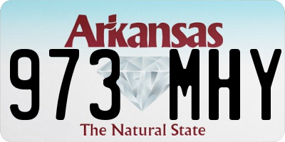 AR license plate 973MHY