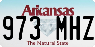 AR license plate 973MHZ