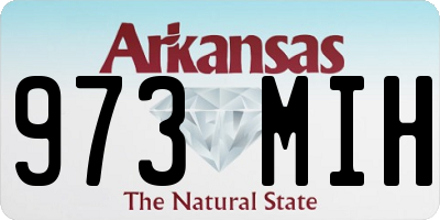 AR license plate 973MIH