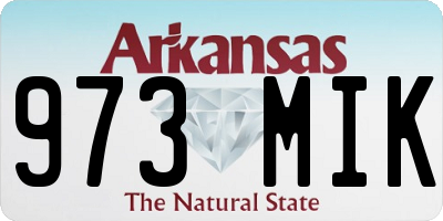 AR license plate 973MIK