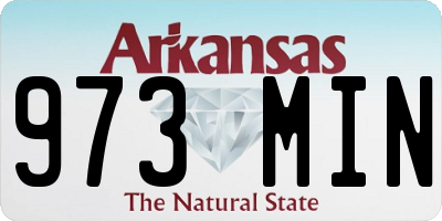 AR license plate 973MIN