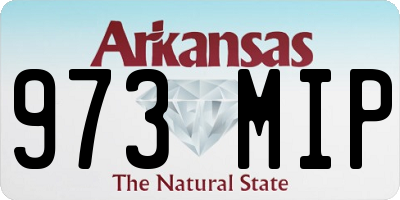AR license plate 973MIP