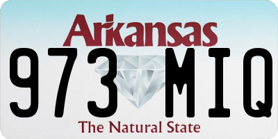 AR license plate 973MIQ
