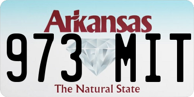 AR license plate 973MIT
