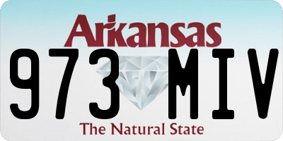 AR license plate 973MIV