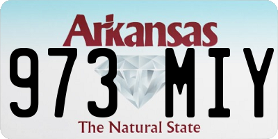 AR license plate 973MIY