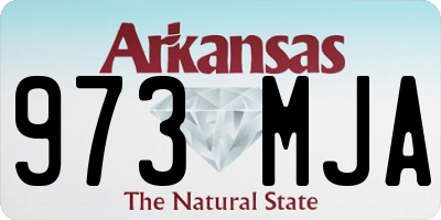 AR license plate 973MJA