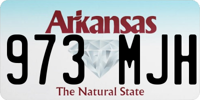 AR license plate 973MJH