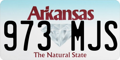 AR license plate 973MJS