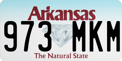 AR license plate 973MKM