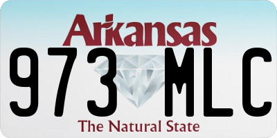 AR license plate 973MLC