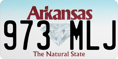 AR license plate 973MLJ