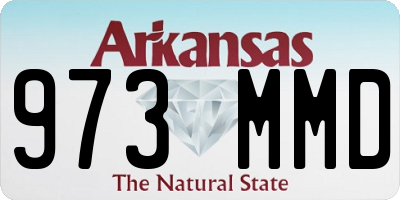 AR license plate 973MMD
