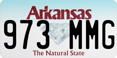 AR license plate 973MMG