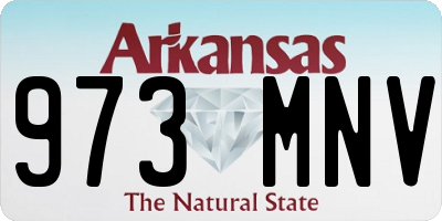AR license plate 973MNV