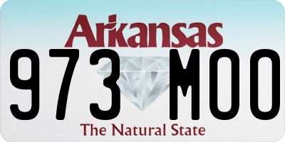 AR license plate 973MOO