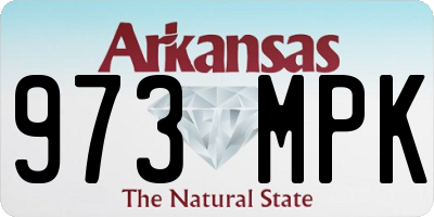 AR license plate 973MPK
