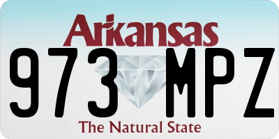 AR license plate 973MPZ