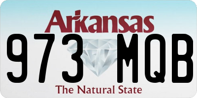 AR license plate 973MQB