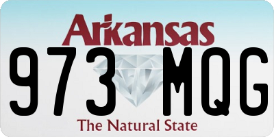 AR license plate 973MQG