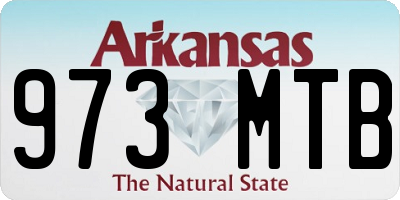 AR license plate 973MTB