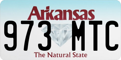 AR license plate 973MTC
