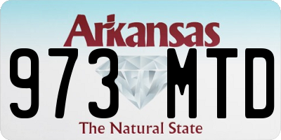 AR license plate 973MTD