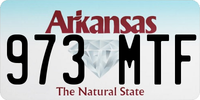 AR license plate 973MTF