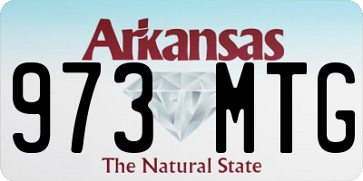 AR license plate 973MTG