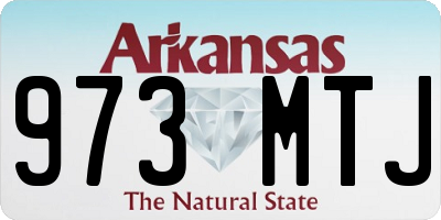 AR license plate 973MTJ