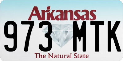 AR license plate 973MTK