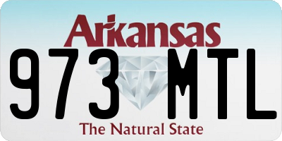 AR license plate 973MTL